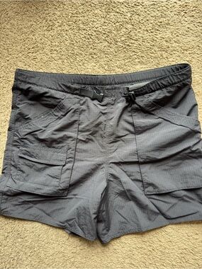 Lands' End Dark Gray Cargo Shorts with Utility Pockets